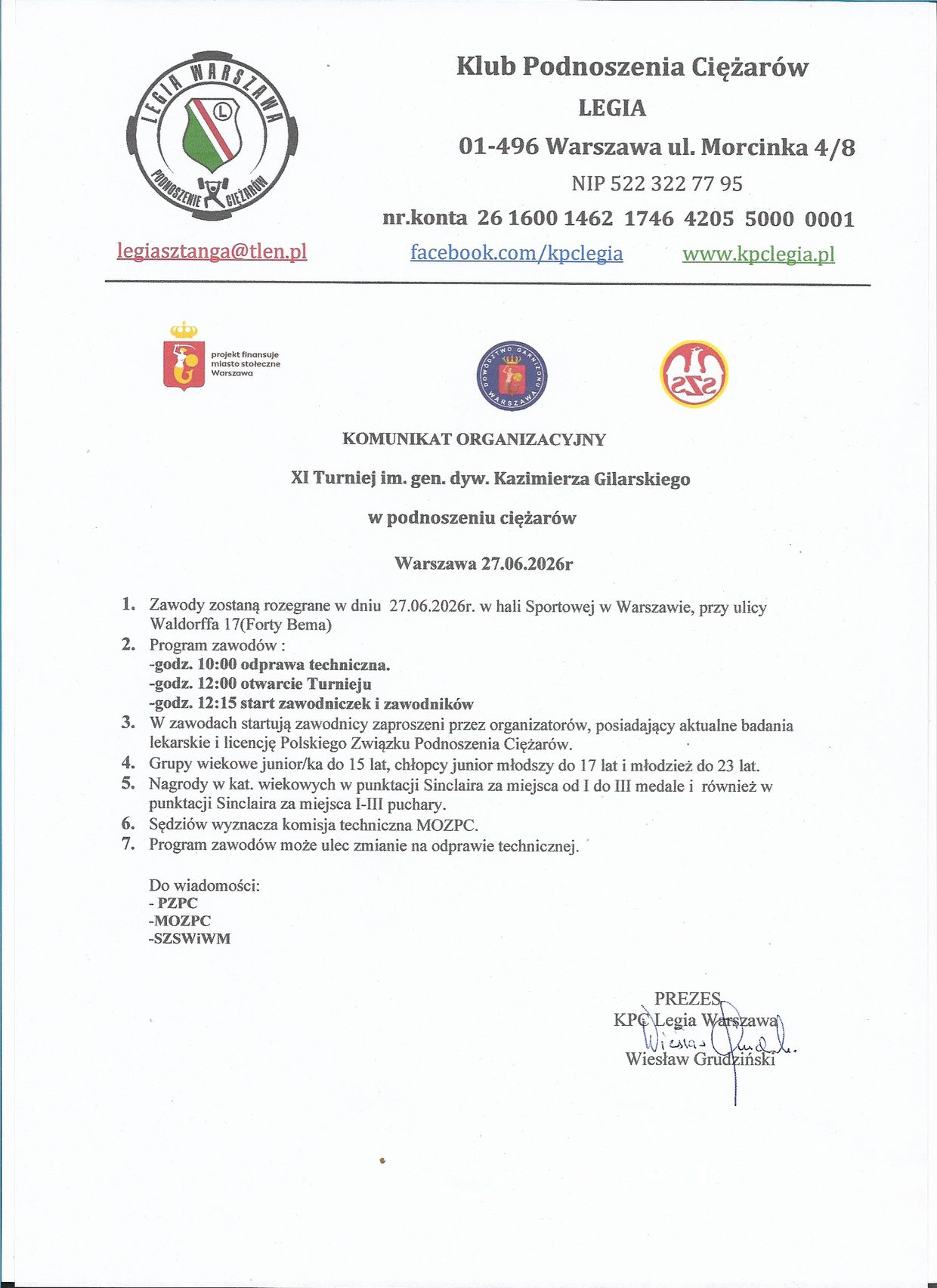 Turniej Gilarskiego 27.06.2026